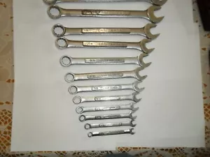 Craftsman 12pc SAE Combination Wrench lot, Used, 1/4 THRU 7/8  USA RACK BIN - Picture 1 of 12