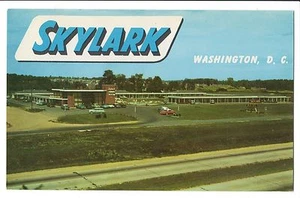 Vintage Postcard Washington D.C. Skylark Motel on Shirley Freeway Route 350  - Picture 1 of 4