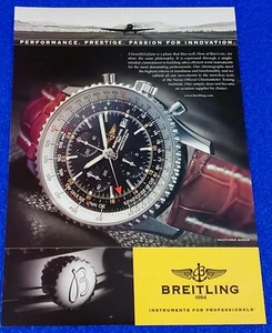 2006 BREITLING NAVITIMER WORLD WRISTWATCH CLASSIC PRINT AD INSTRUMENTS FOR PROS - Picture 1 of 1
