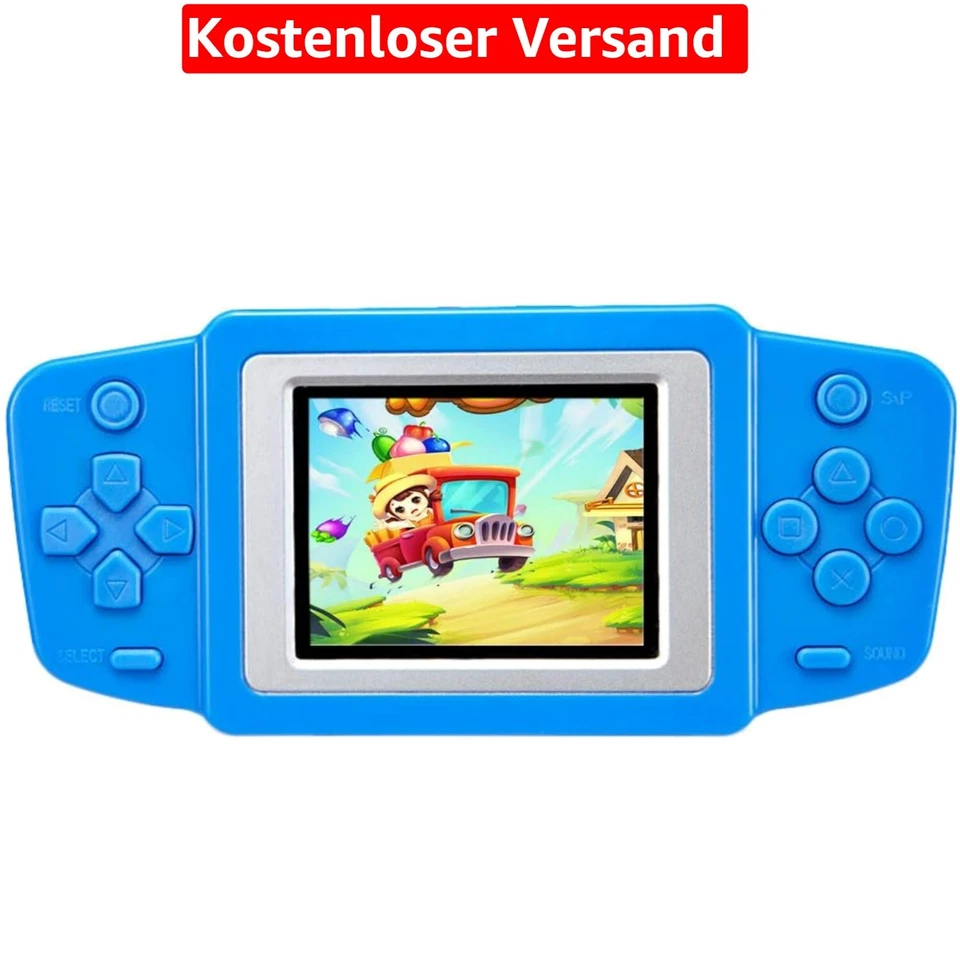 Blue Retro Handheld Konsolen-System – 218 Vintage Spiele für Kinder ab 4 Jahren - Bild 1 von 2