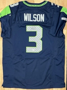 Russell Wilson Autographed Jersey Signed COA Seattle Seahawks Nike 3 Auto Giants - Picture 1 of 16