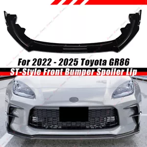 Parachoques delantero negro brillante para Toyota GR86 2022-2025 cupé alerón labial divisor - Imagen 1 de 11