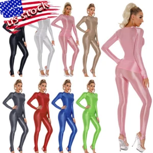 Women's 2Pcs See Through Mesh Sheer Tracksuits Long Sleeves Shirts Pantyhose - Picture 1 of 240