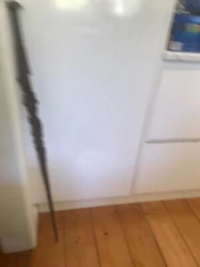 OLD PNG hand carved croc &snake walking stick - Picture 1 of 9