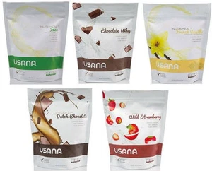 NEW!!! 4X USANA Nutrimeal Vanilla/Strawberry/Dutch Chocolate - Picture 1 of 13