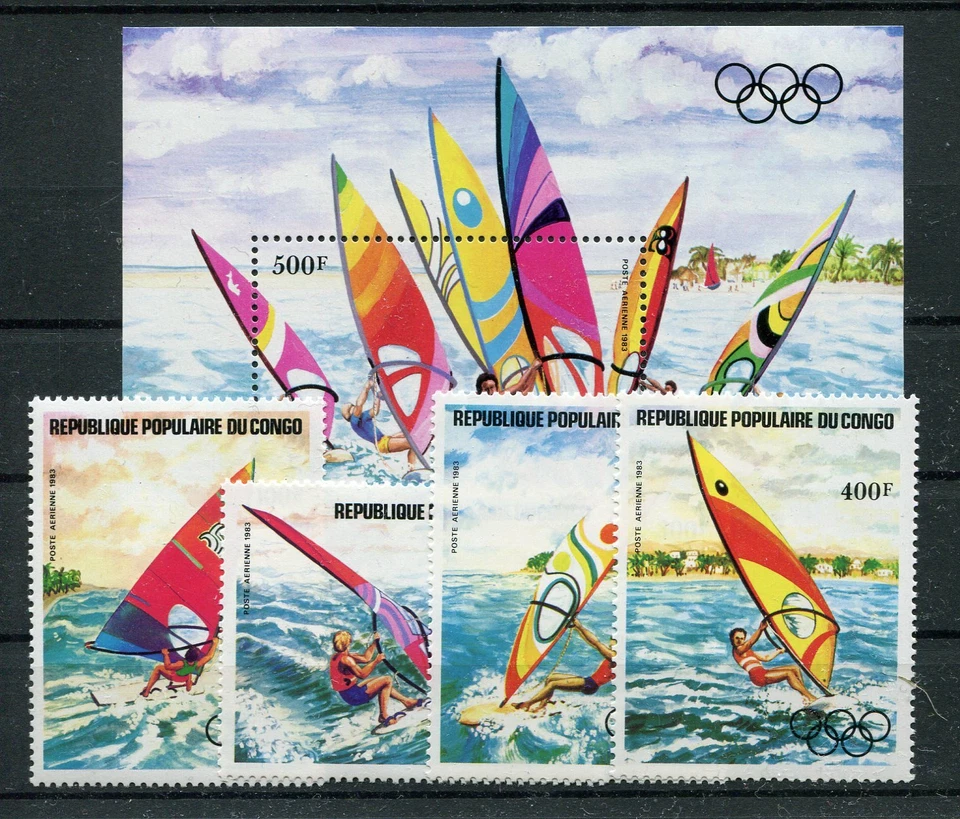 Congo 917/20 Block 33 Mint / Olympiad 2/9249 - Image 1 of 1
