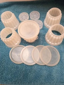 Vintage Tupperware 5' Jel-ette Dessertbecher Formen, kostenloser Versand - Bild 1 von 9