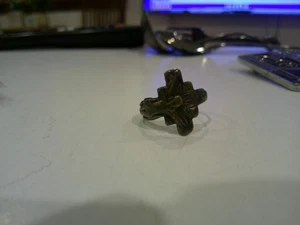 Anillo Plata 925 Talla 6 NIÑOS? Con Jesús en la cruz - Imagen 1 de 6