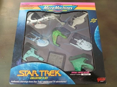 1993 Star Trek 9-Starships Micro Machines Collector's Set Sealed Box NEW - Image 1 of 4