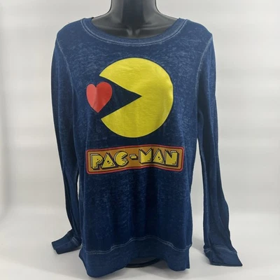 Sudadera delgada Pacman para mujer con corazón cuello redondo manga larga PAC-Hombre ¿Mediana? Foto 1 de 4