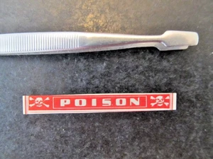POISON WARNING LABEL / APOTHHECARY STICKER, MNH - Picture 1 of 2