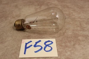 F58B VINTAGE ANTIQUE W LIGHT BULB 25W 118V WORKS - Picture 1 of 1