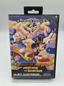 Juego Sega Mega Drive World of Illusion con embalaje original e instrucciones multilingüe - Imagen 1 de 12