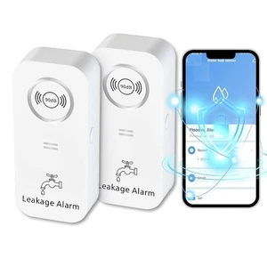 Detector de Fugas de Agua WiFi 90dB, Alertas de Aplicación, IP66 | Sensor Inteligente 2.4G (TOWODE) - Imagen 1 de 8