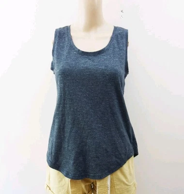 Camiseta sin mangas Columbia Scoopneck Omni-wick gris jaspeado espalda dividida (S) ¡NUEVA SIN ETIQUETAS! Foto 1 de 4