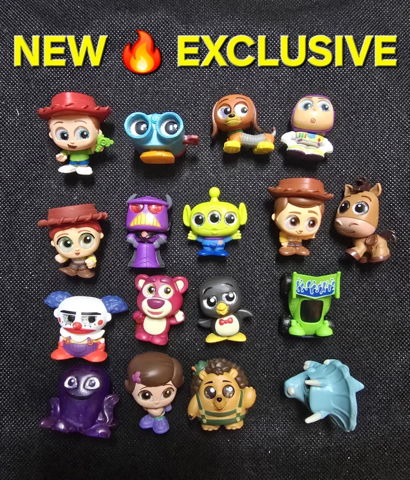 Disney Doorables TOY STORY Lote de 17 y Cajas Wheezy Stretch Risillas Bullseye  Foto 1 de 4