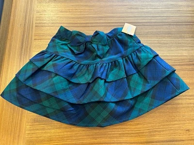 Falda Gymboree Niñas Azul Marino/Verde Forrada a Cuadros en Niveles Talla 5T Ideal para Vacaciones Nueva con Etiquetas Foto 1 de 4