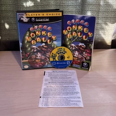 Super Monkey Ball (Nintendo GameCube, 2001) (Complete CIB) w Manual Tested - Image 1 of 4