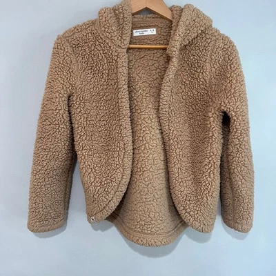 Chaqueta Sherpa Abercrombie & Fitch Niños Tostada, Niñas Talla 9/10  Foto 1 de 3
