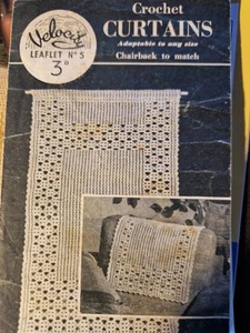 copy Velocity 5 Crochet Pattern to MAKE Lace Curtains & chair back - Picture 1 of 3