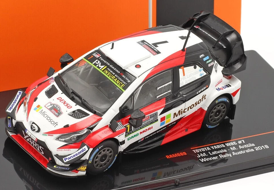 TOYOTA YARIS WRC LATVALA-ANTTILA RALLY AUSTRALIA 2018 IXO 1:43 - Immagine 1 di 1