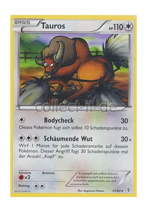 Pokemon 57/83 Tauros - Generationen - Bild 1 von 1