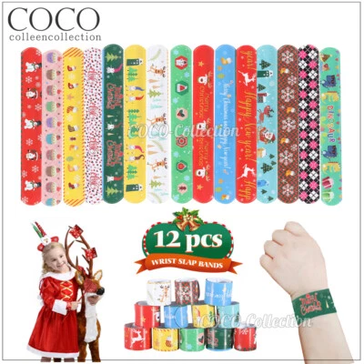 12x Easter Xmas Wrist Snap Slap Bands Kids Party Favor Novelty Toys Play Band - image 1 of 4