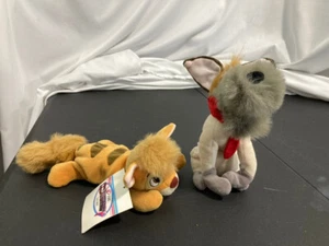 Disney Store Dodger, Oliver and Company Mini Bean Bag Plush 7" Set of 2 - Picture 1 of 7