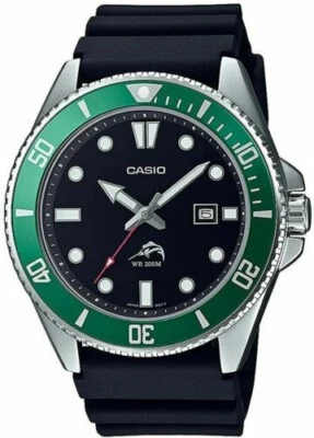 CASIO MDV106B-1A3V Mens DURO 200M Black Resin Strap wDate Analog Sport Watch $80 - Image 1 of 2