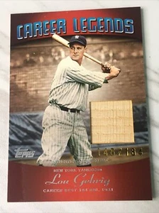 2004 Topps Clubhouse Collection Relics Lou Gehrig Game Used Bat 148 /184 CL-LG2 - Bild 1 von 11