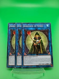 Yugioh! 3x Sorcerer of Sebek PHNI-EN053 Common 1st Ed NM - Picture 1 of 2