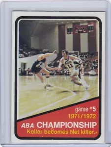 1972 Topps Basketball Card #245 71/72 ABA Championship Game #5 Pacers - ExMt - Picture 1 of 2