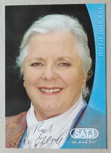 Tarjeta de autógrafo firmada original 11368 Ruth Drexel SAT.1 - Imagen 1 de 2