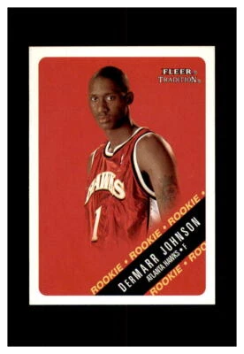 2000-01 FLEER ТРАДИЦИЯ БАСКЕТБОЛЬНАЯ КАРТОЧКА #257 DERMARR JOHNSON ATLANTA HAWKS - Изображение 1 из 2