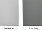 Kitchen Unit Cupboard Cabinet Matt Vinyl Wrapped Light Dove Grey Doors & Drawers