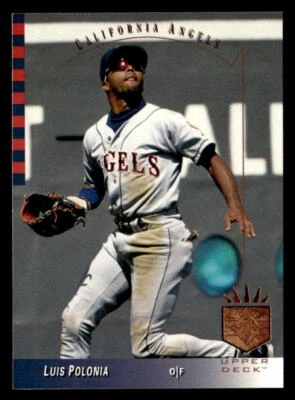 Luis Polonia 1993 SP  Card #24 California Angels - Image 1 of 2