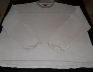 Structure 100% Cotton Heathered Oatmeal w/Grey Crewneck Sweater Men's XL - Picture 1 of 11