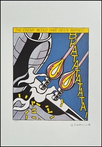 ROY LICHTENSTEIN * As i opened Fire*50 x 35cm*signed lithograph*limited # 68/150 - Bild 1 von 8