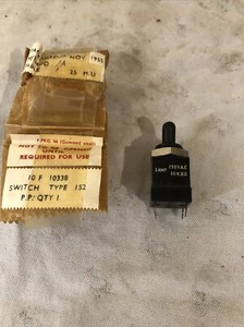 Air Ministry 1950’s Switch Type 152 Stores Ref 10F/10338 New Old Stock - Picture 1 of 4