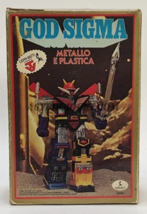 GODSIGMA ROBOT CEPPI RATTI VERSIONE MEDIA 16CM ROBOT POPY VINTAGE 1981 IN BOX - Picture 1 of 17