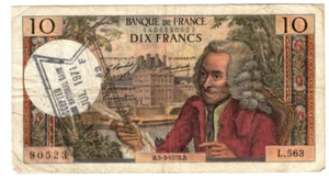 1970 France 10 Francs circulated banknote P147 - Picture 1 of 2