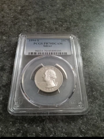 1994-S Washington Silver Proof Quarter PR70 coin PCGS EXCELLENT LOW PRICE!! Cover