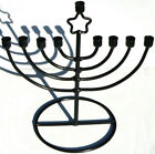 Star of David 8" Metal Hanukkah Menorah Chanukah Jewish Lamp Menora Candle Light