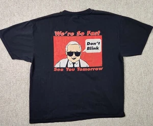Wendy's Dave Thomas Hamburgers Speed of Service 50/50 VTG Hanes Adult XL T-Shirt - Picture 1 of 11