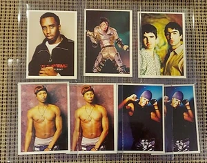 LOT OF 7: 1999 PANINI SMASH HITS STICKERS MJ DIDDY USHER OASIS RC ROOKIES RARE!! - Picture 1 of 3