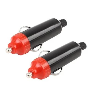 X AUTOHAUX 2pcs DC 12V 24V Prise Allume- Voiture Plug Connector - Photo 1/6