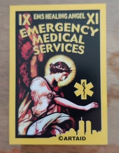 91101 ArtAid EMS Paramedic Healing Angel Emergency Medical Services Decal (5") - Picture 1 of 1