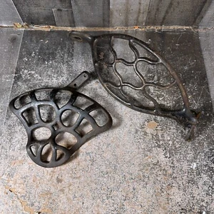 Antique Singer Sewing Machine Treadle Base Cast Iron Part Lot - Picture 1 of 12