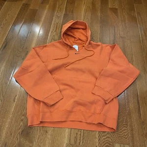 Sudadera con capucha vintage Nike para hombre Center Swoosh naranja desteñida talla M - Imagen 1 de 9