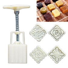 3D Fiore FRANCOBOLLI LUNA Torta Decorazione Stampo FAI DA TE CANNA TONDA mooncake Mold 50g